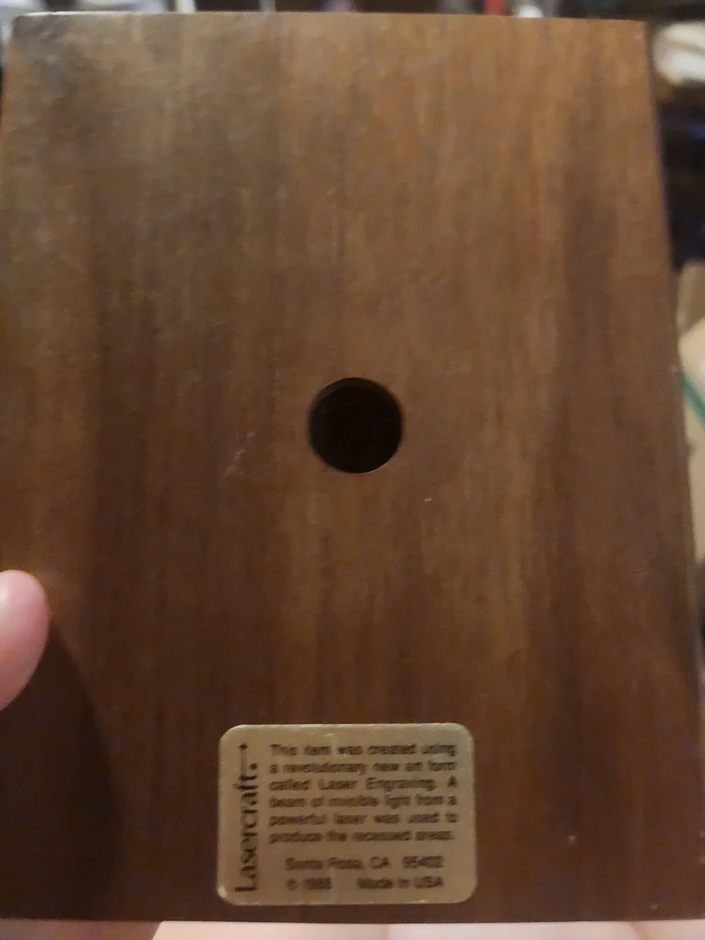Engraved Wooden Home Plaque - 'A House Full of Love'